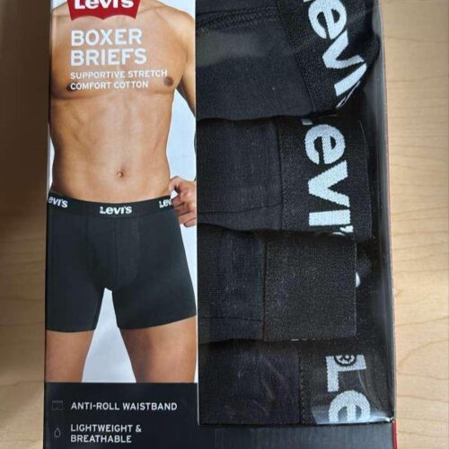 CAJA MASTER DE BOXER LEVIS 4 PIEZAS 100 PAQUETES